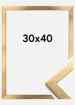 Ramme Stilren Akrylglas Guld 30x40 cm