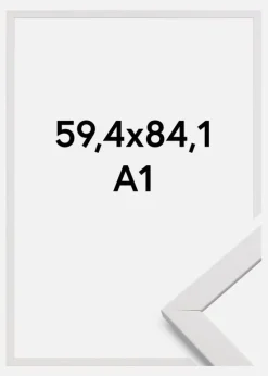 Ramme Stilren Akrylglas Hvid 59,4x84,1 cm (A1)