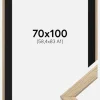 Ramme Stilren Eg 70x100 cm - Passepartout Sort 59,4x84 cm