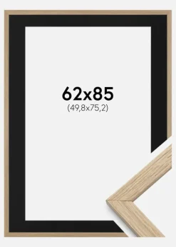 Ramme Stilren Eg 62x85 cm - Passepartout Sort 20x30 inches