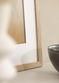 Ramme Stilren Eg 40x80 cm - Passepartout Hvid 32x70 cm