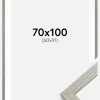 Ramme Stilren grå Eg 70x100 cm - Passepartout Hvid 61x92 cm