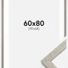 Ramme Stilren grå Eg 60x80 cm - Passepartout Hvid 50x69 cm