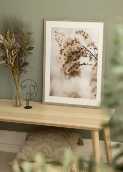 Ramme Stilren grå Eg 60x80 cm - Passepartout Hvid 49,3x69,3 cm