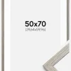 Ramme Stilren grå Eg 50x70 cm - Passepartout Hvid 16x24 inches