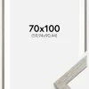Ramme Stilren grå Eg 70x100 cm - Passepartout Hvid 24x36 inches