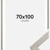 Ramme Stilren Grå Eg 70x100 cm - Passepartout Hvid 62x85 cm