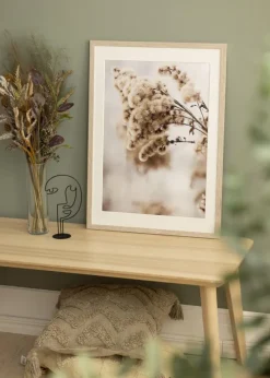 Ramme Stilren Greige Eg 30x40 cm - Passepartout Hvid 21x30 cm