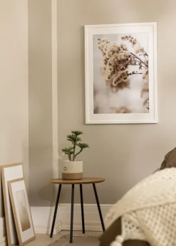 Ramme Stilren hvid Eg 70x100 cm - Passepartout Hvid 61x92 cm