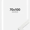 Ramme Stilren hvid Eg 70x100 cm - Passepartout Hvid 61x91,5 cm