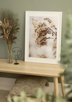 Ramme Stilren hvid Eg 50x70 cm - Passepartout Hvid 42x59,4 cm