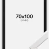 Ramme Stilren Hvid 70x100 cm - Passepartout Sort 62x85 cm