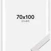 Ramme Stilren Hvid 70x100 cm - Passepartout Hvid 62x85 cm