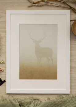 Ramme Stilren Hvid 70x100 cm - Passepartout Hvid 62x85 cm