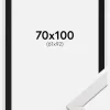 Ramme Stilren Hvid 70x100 cm - Passepartout Sort 62x93 cm