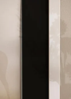 Ramme Stilren Hvid 70x90 cm - Passepartout Sort 60x80 cm