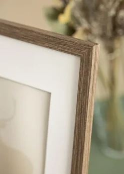 Ramme Stilren kold Brun 60x80 cm - Passepartout Hvid 50x70 cm