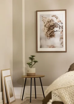 Ramme Stilren kold Brun 60x80 cm - Passepartout Hvid 50x65 cm