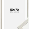 Ramme Stilren lysegrå Eg 50x70 cm - Passepartout Hvid 16x24 inches