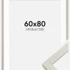 Ramme Stilren lysegrå Eg 60x80 cm - Passepartout Hvid 20x27 inches