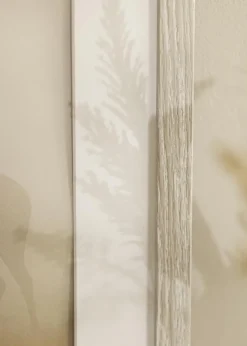 Ramme Stilren lysegrå Eg 70x100 cm - Passepartout Hvid 59,4x84 cm