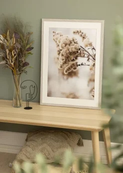 Ramme Stilren lysegrå Eg 40x60 cm - Passepartout Hvid 32,9x48,3 cm