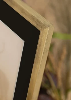 Ramme Stilren Sølv 50x60 cm - Passepartout Sort 14x18 inches