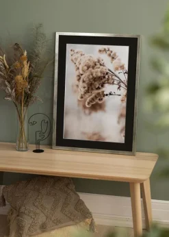 Ramme Stilren Sølv 35x50 cm - Passepartout Sort 11x17 inches