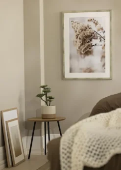 Ramme Stilren Sølv 40x60 cm - Passepartout Hvid 32,9x48,3 cm (A3+)