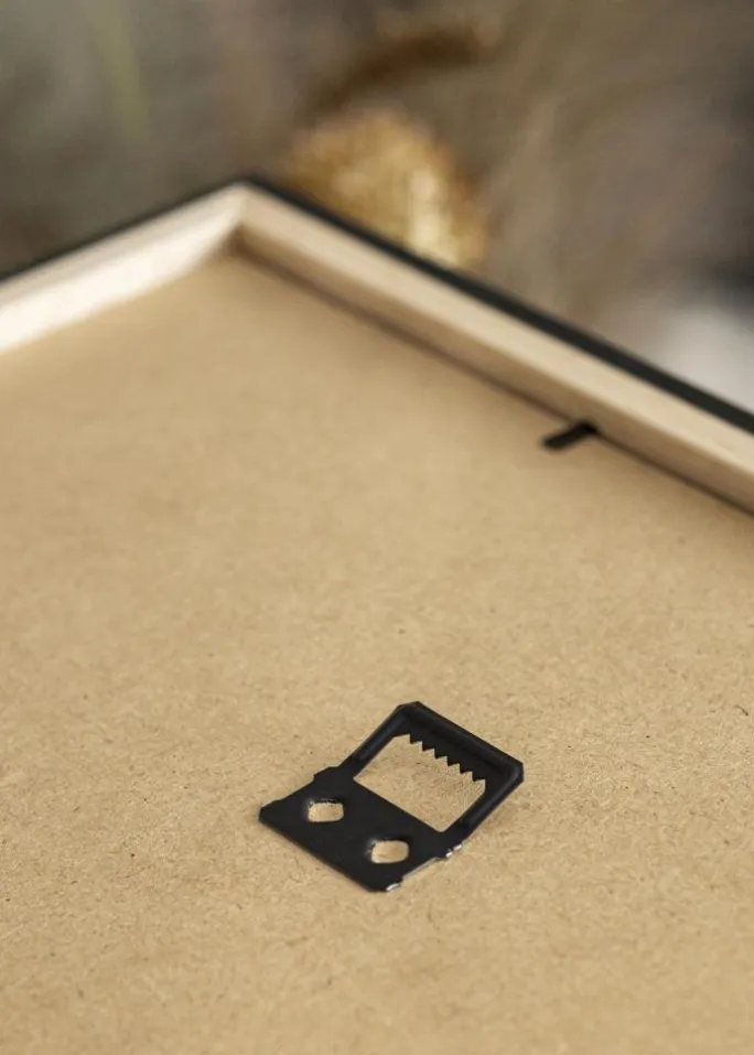 Ramme Stilren sort Eg 50x70 cm - Passepartout Hvid 16x24 inches