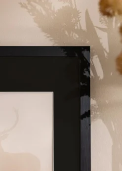 Ramme Stilren Sort 50x60 cm - Passepartout Sort 15x20 inches