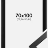 Ramme Stilren Sort 70x100 cm - Passepartout Sort 24x36 inches