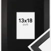 Ramme Stilren Sort 13x18 cm - Passepartout Sort 7x10 cm