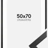 Ramme Stilren Sort 50x70 cm - Passepartout Hvid 16x24 inches