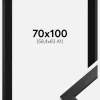 Ramme Stilren Sort 70x100 cm - Passepartout Sort 59,4x84 cm