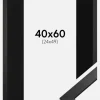 Ramme Stilren Sort 40x60 cm - Passepartout Sort 25x50 cm