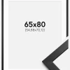Ramme Stilren Sort 65x80 cm - Passepartout Hvid 22x28 inches
