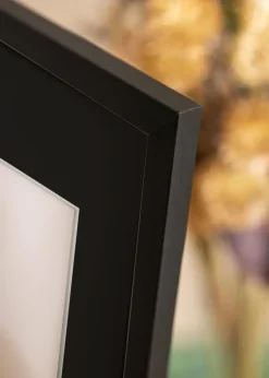 Ramme Stilren Sort 13x18 cm - Passepartout Sort 3,5x5 inches
