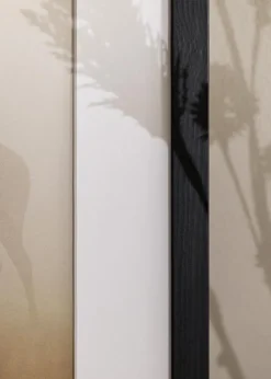 Ramme Stilren Sort 35x50 cm - Passepartout Hvid 25x35 cm