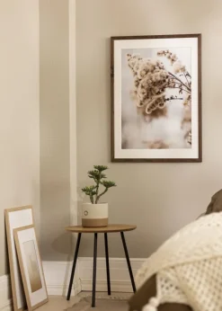 Ramme Stilren Valnød 56x71 cm - Passepartout Hvid 48x64 cm