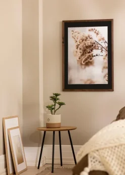 Ramme Stilren Valnød 40x60 cm - Passepartout Sort 32,9x48,3 cm (A3+)