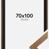 Ramme Stilren Warm Brown 70x100 cm - Passepartout Sort 62x93 cm