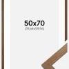 Ramme Stilren Warm Brown 50x70 cm - Passepartout Hvid 16x24 inches