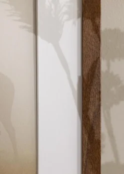Ramme Stilren Warm Brown 70x100 cm - Passepartout Hvid 60x90 cm