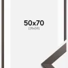 Ramme Stilren Wenge 50x70 cm - Passepartout Hvid 40x60 cm