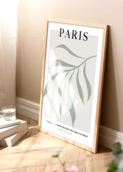 Ramme Tidlös Massiv Eg 40x50 cm - Passepartout Hvid 27,5x37 cm