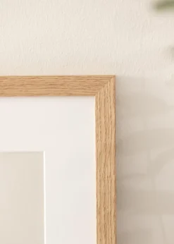 Ramme Tidlös Massiv Eg 50x50 cm - Passepartout Hvid 40x40 cm