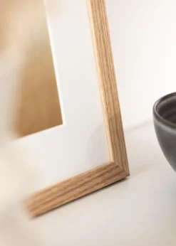 Ramme Tidlös Massiv Eg 20x30 cm - Passepartout Hvid 9x11 cm