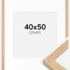 Ramme Tidlös Massiv Eg 40x50 cm - Passepartout Hvid 30x41 cm