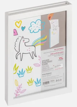 Ramme til tegninger Explorer Akrylglas Hvid A4